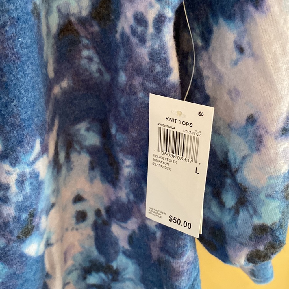 OFF SHOULDER SUPER SNUGGLY TOP NEW from WILLOW DRIVE Size L - Picture 4 of 9